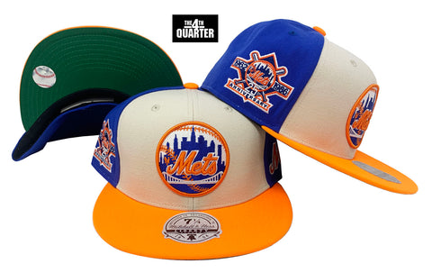 New York Mets Mitchell & Ness Fitted Homefield Coop Cap Hat Green UV