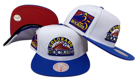 Colorado Rockies Snapback Mitchell & Ness Hometown 2 Tone Coop Cap Hat