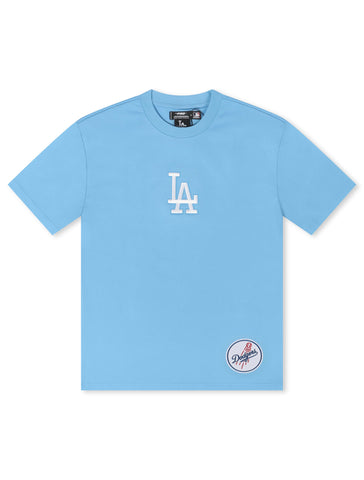 Los Angeles Dodgers Mens Sweatshirt Pro Standard Wingspan T-Shirt University Sky Blue