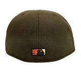 Dodgers New Era 59Fifty Fitted Brown Black Jackie 60th Hat Cap Copper UV