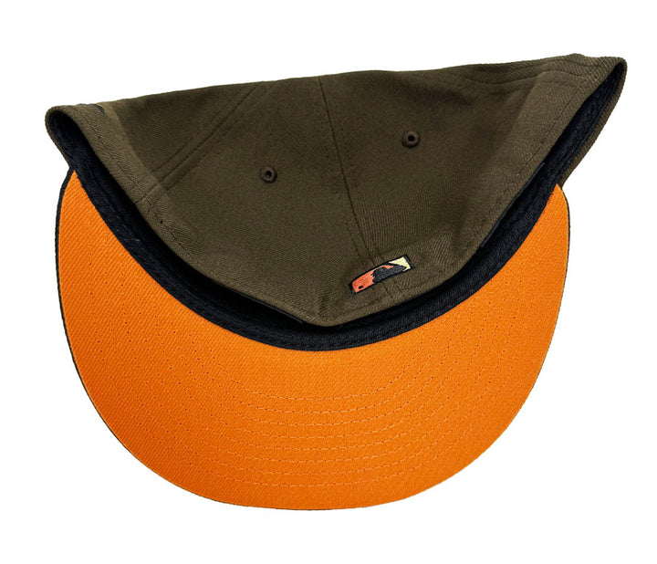 Dodgers New Era 59Fifty Fitted Brown Black Jackie 60th Hat Cap Copper UV - THE 4TH QUARTER