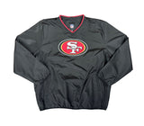San Francisco 49ers Mens Crossover V-Neck G-III Jacket Black