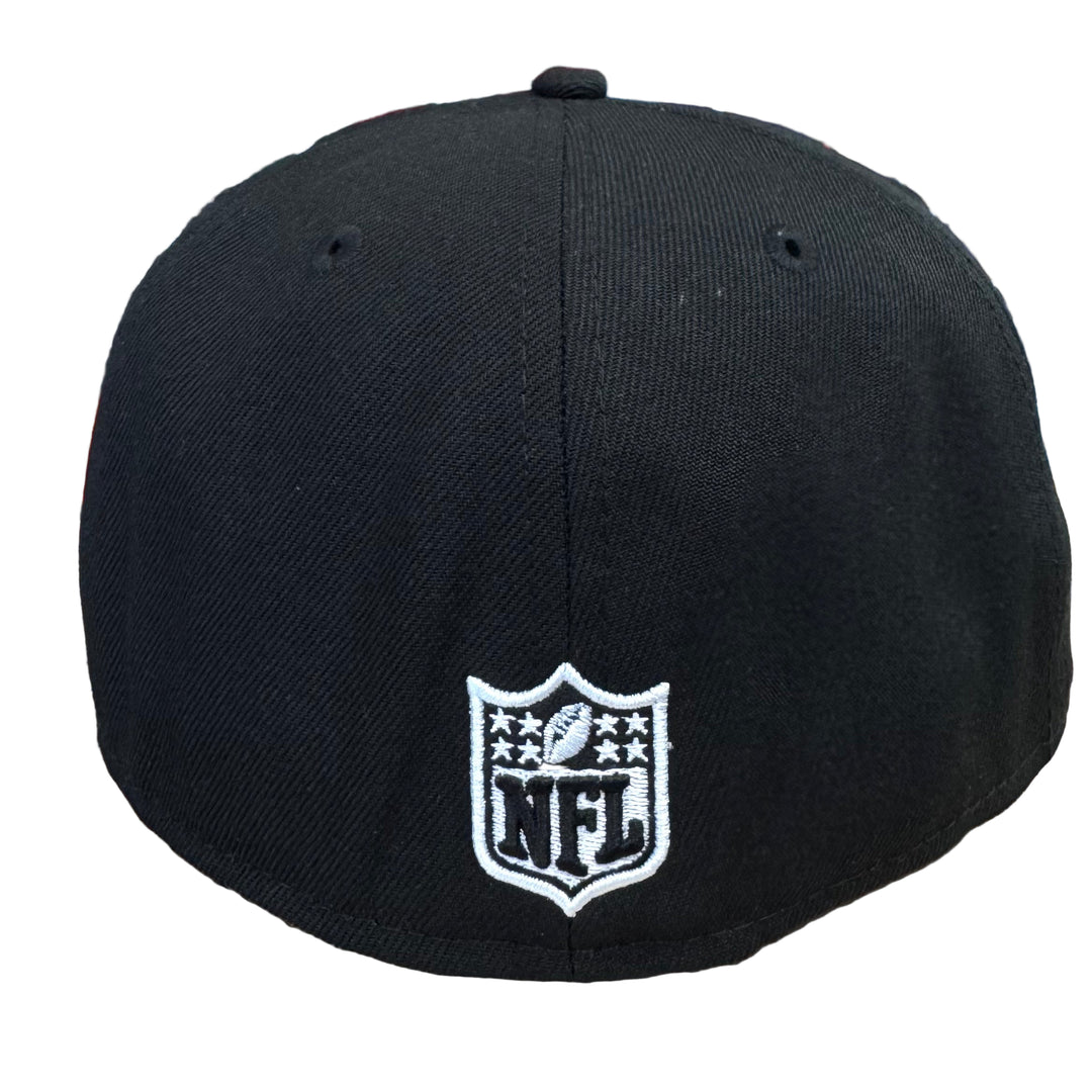 Raiders Fitted New Era 59Fifty Red Rose Black Cap Hat Grey UV - THE 4TH QUARTER