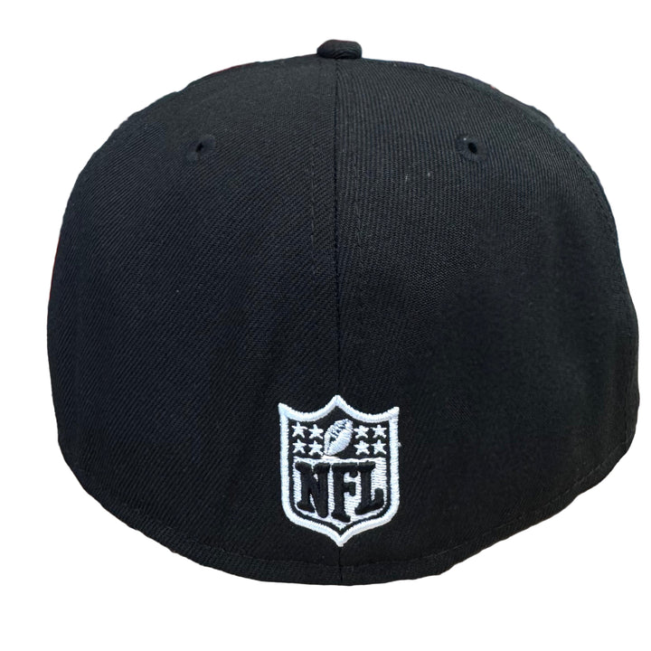Raiders Fitted New Era 59Fifty Red Rose Black Cap Hat Grey UV - THE 4TH QUARTER