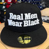 Raiders Fitted New Era 59Fifty Real Men Wear Black Cap Hat Grey UV