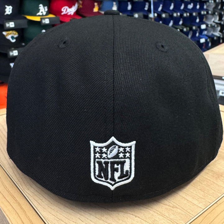Raiders Fitted New Era 59Fifty Real Men Wear Black Cap Hat Grey UV - THE 4TH QUARTER
