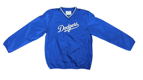 Los Angeles Dodgers Mens Crossover V-Neck G-III Jacket Blue