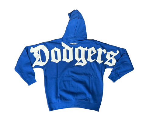 Los Angeles Dodgers Mens Sweatshirt Pro Standard Wingspan Blue Hoodie