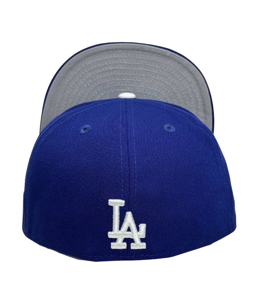 Los Angeles Dodgers New Era Fitted 59Fifty Dodger Dog Mascot 50th Stadium Blue Cap Hat - THE 4TH QUARTER