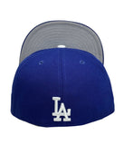 Los Angeles Dodgers New Era Fitted 59Fifty Dodger Dog Mascot 50th Stadium Blue Cap Hat