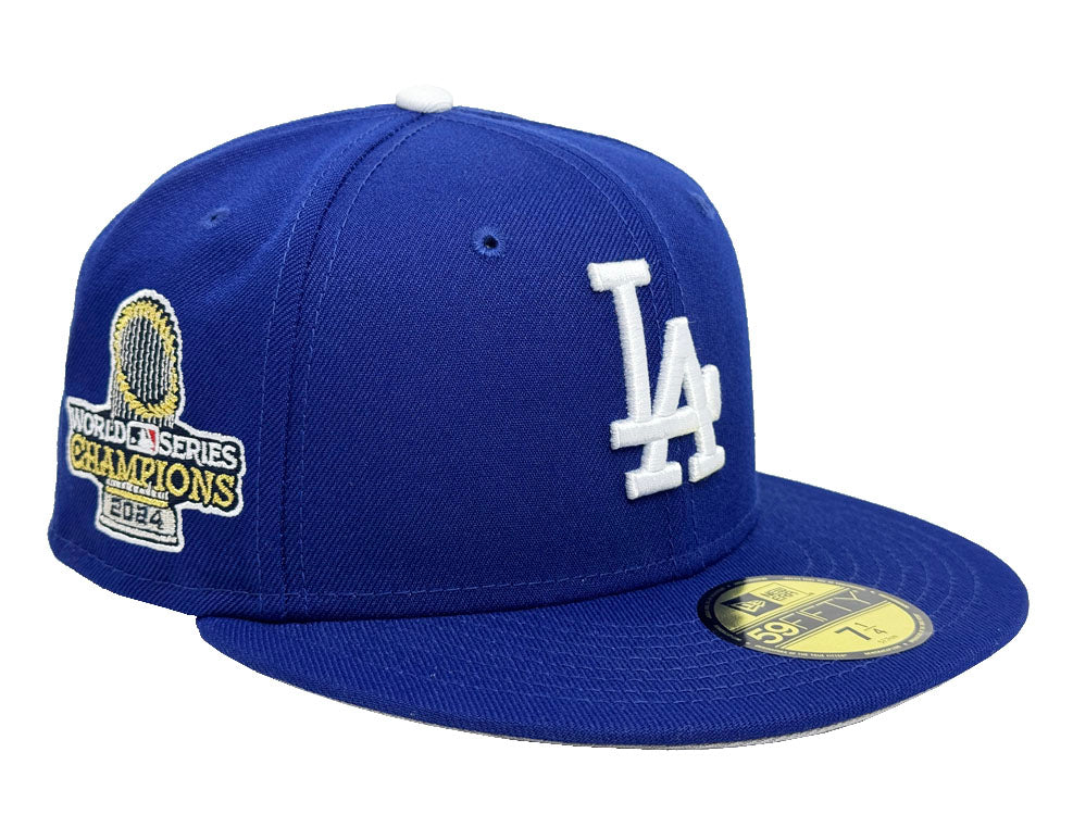 Los Angeles Dodgers Fitted New Era 59Fifty World Series 2024 Blue Cap Hat - THE 4TH QUARTER