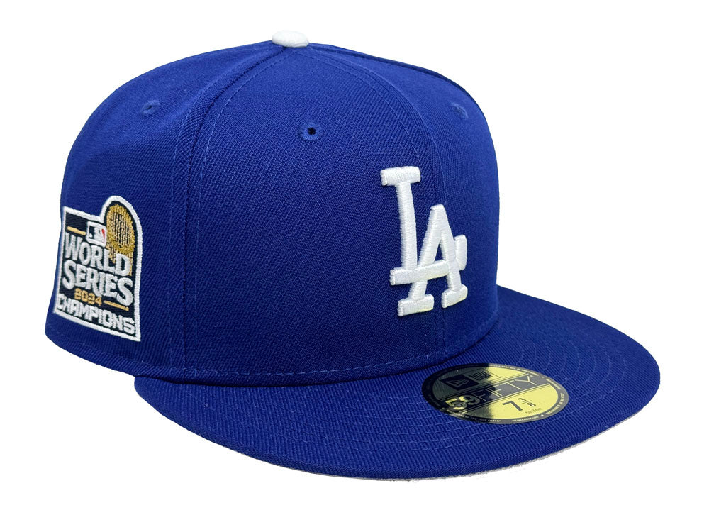 Los Angeles Dodgers Fitted New Era 59Fifty World Series 2024 Blue Cap Hat - THE 4TH QUARTER