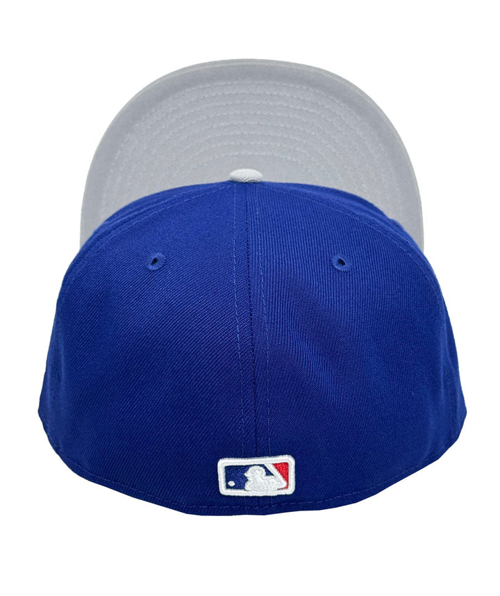 Los Angeles Dodgers Fitted New Era 59Fifty World Series 2024 2Tone Blue Grey Cap Hat - THE 4TH QUARTER