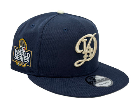 Los Angeles Dodgers Snapback 9Fifty New Era 2024 World Series City Connect Logo Navy Hat Cap