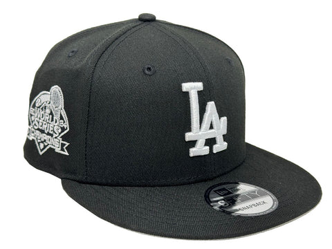 Los Angeles Dodgers Snapback 9Fifty New Era 2024 World Series Champions EMB Black Hat Cap