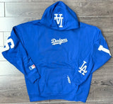 Los Angeles Dodgers Mens Sweatshirt Pro Standard Wingspan Hoodie Blue