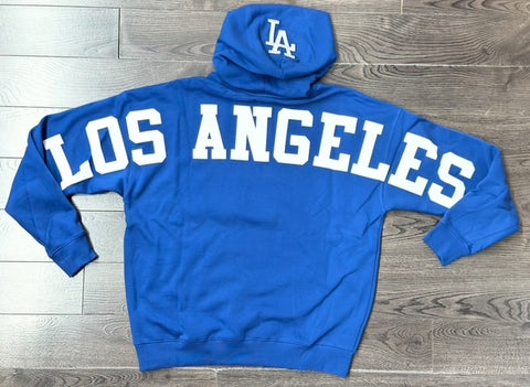 Los Angeles Dodgers Mens Sweatshirt Pro Standard Wingspan Hoodie Blue