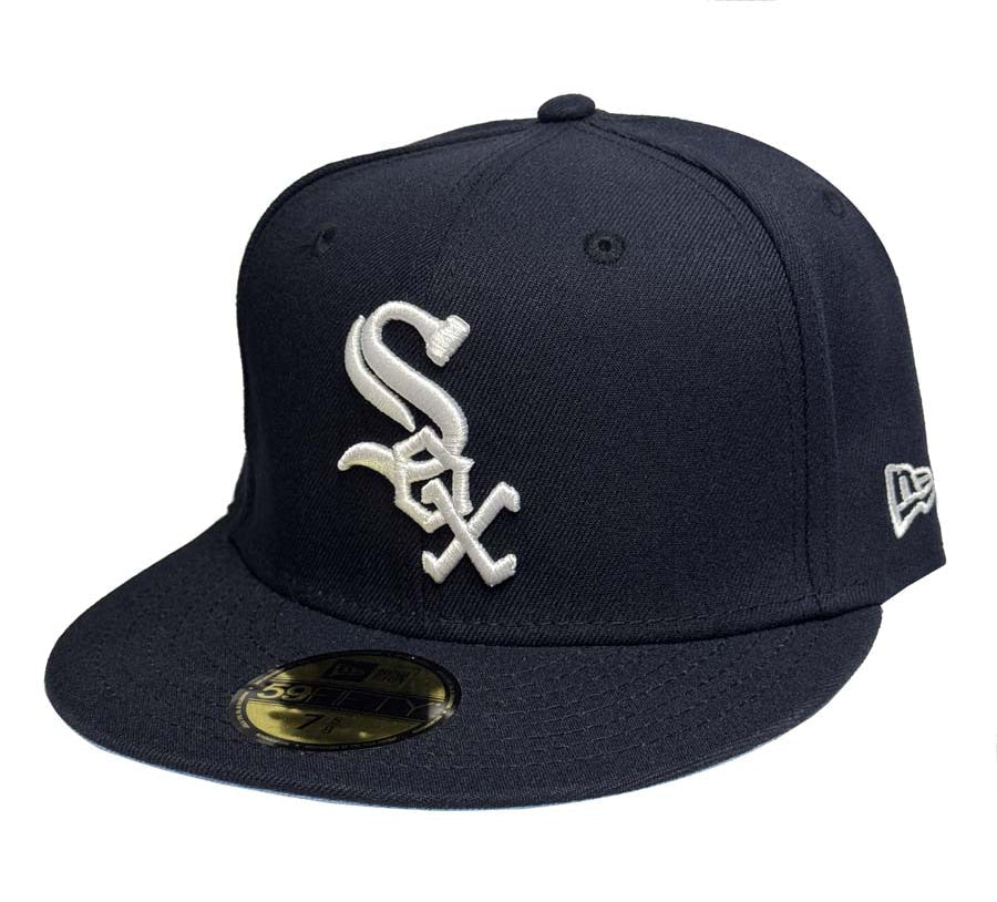 Chicago White Sox Fitted New Era 59Fifty Navy cap hat Sky UV - THE 4TH QUARTER