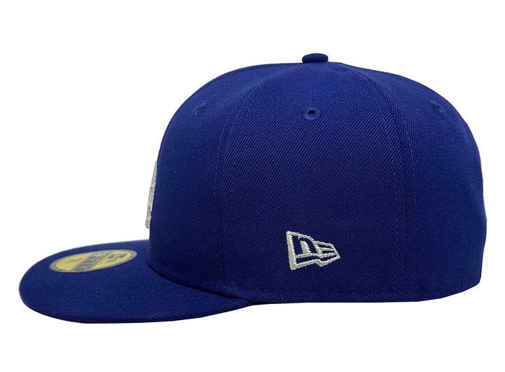 Los Angeles Dodgers Fitted New Era 59Fifty 2024 Metallic Silver WS Blue Cap Hat Grey UV - THE 4TH QUARTER