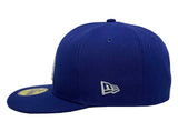Los Angeles Dodgers Fitted New Era 59Fifty 2024 Silver WS Blue Cap Hat Grey UV