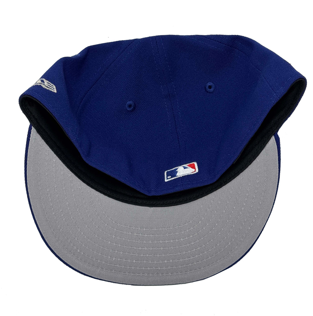 Los Angeles Dodgers Fitted New Era 59Fifty 2024 Metallic Silver WS Blue Cap Hat Grey UV - THE 4TH QUARTER