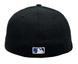 Los Angeles Dodgers Fitted New Era 59Fifty 2024 WSC BLWO Black Cap Hat Grey UV