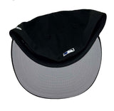 Los Angeles Dodgers Fitted New Era 59Fifty 2024 WSC BLWO Black Cap Hat Grey UV