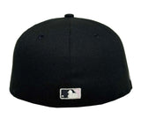 Los Angeles Dodgers Fitted New Era 59Fifty Ivory 2024 WSC Circle Black Cap Hat Pink UV