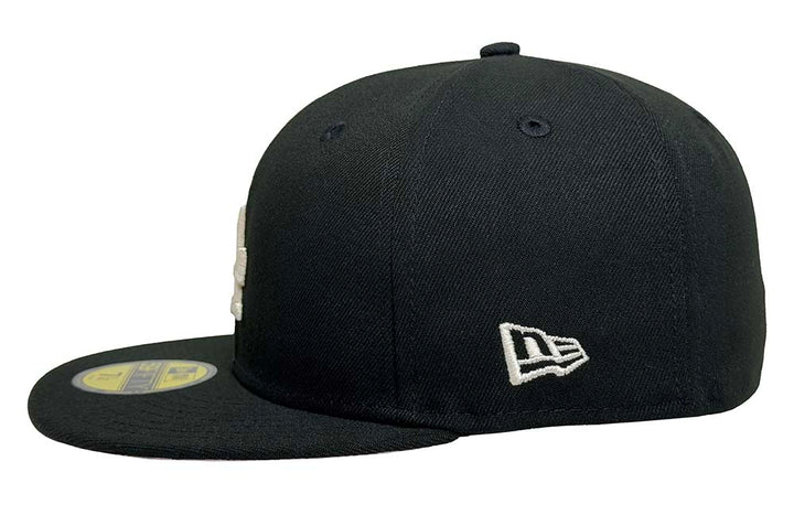 Los Angeles Dodgers Fitted New Era 59Fifty Ivory 2024 WSC Circle Black Cap Hat Pink UV - THE 4TH QUARTER