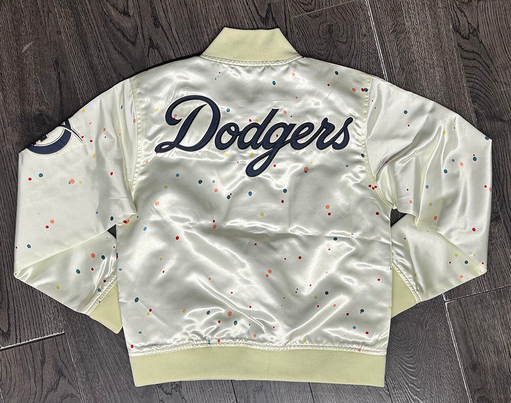 Los Angeles Dodgers Youth Jacket Mitchell &amp; Ness City Connect Light Satin - THE 4TH QUARTER