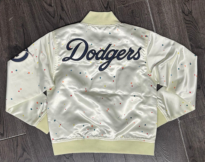 Los Angeles Dodgers Youth Jacket Mitchell &amp; Ness City Connect Light Satin - THE 4TH QUARTER