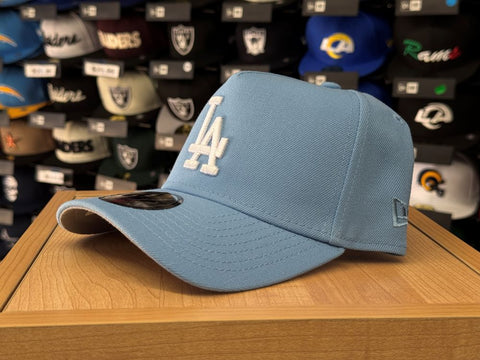 Los Angeles Dodgers Snapback 9Forty New Era A-Frame Sky Hat Cap Grey UV