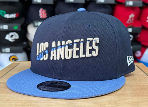 Los Angeles Dodgers Snapback New Era 9Fifty City Connect Cap Hat Light Navy Light Blue Alternate