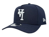 Los Angeles Dodgers Snapback 9FORTY New Era A-Frame Upside Down Logo Cap Hat Navy