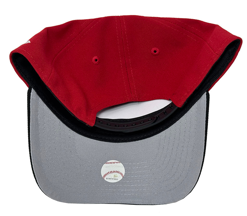 Los Angeles Dodgers Snapback 9FORTY New Era A-Frame Upside Down Logo Cap Hat Red Black