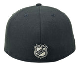 Los Angeles Kings Fitted New Era 59Fifty Metallic Script Cap Hat Black