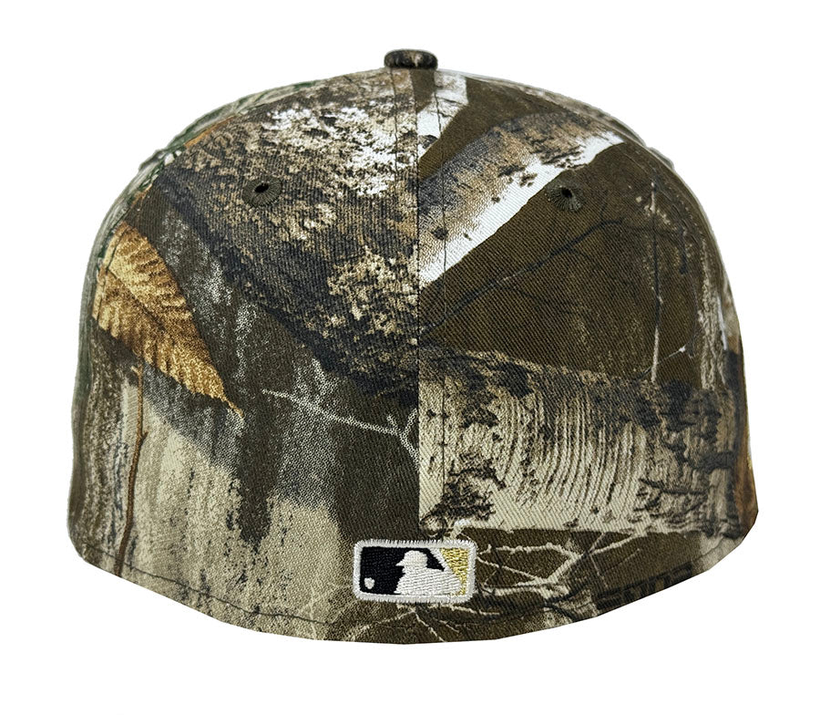 Los Angeles Dodgers Fitted New Era 59Fifty 2024 World Series Real Tree Cap Hat Stone UV - THE 4TH QUARTER