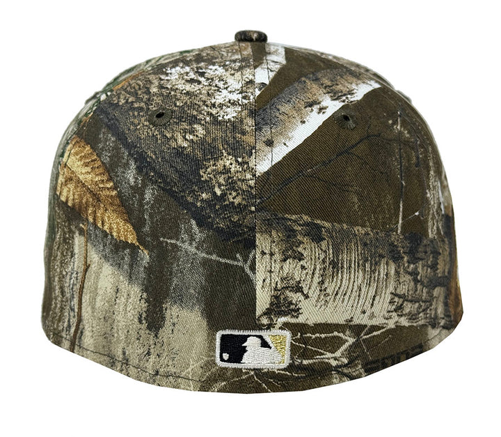 Los Angeles Dodgers Fitted New Era 59Fifty 2024 World Series Real Tree Cap Hat Stone UV - THE 4TH QUARTER