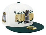 Los Angeles Dodgers Fitted New Era 59Fifty 2024 World Series Parade Chrome Green Cap Hat Grey UV