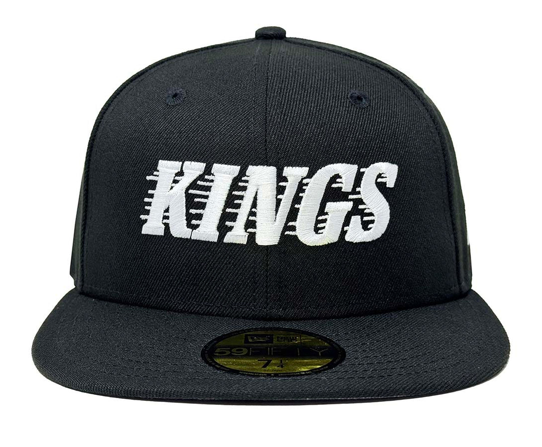 Los Angeles Kings Fitted New Era 59Fifty Motion Black Cap Hat Grey UV - THE 4TH QUARTER