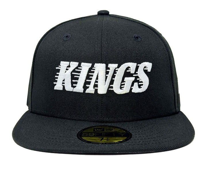 Los Angeles Kings Fitted New Era 59Fifty Motion Black Cap Hat Grey UV - THE 4TH QUARTER