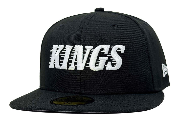 Los Angeles Kings Fitted New Era 59Fifty Motion Black Cap Hat Grey UV - THE 4TH QUARTER