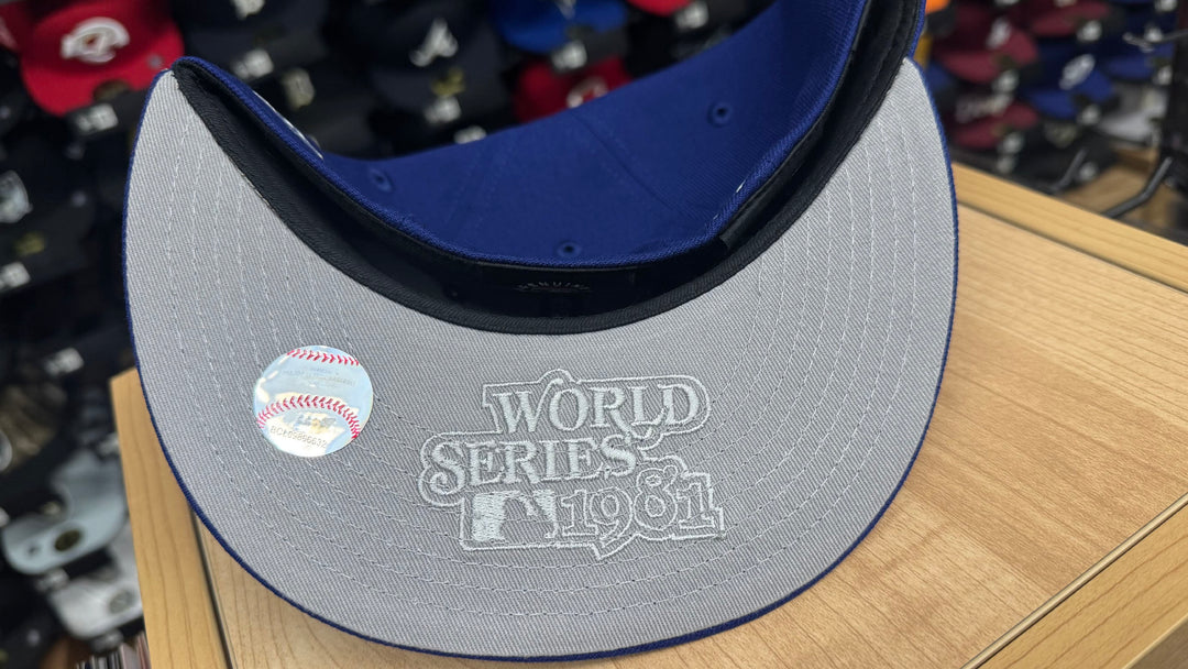 Los Angeles Dodgers Fitted New Era 59FIFTY Hidden Hit Blue Cap Hat - THE 4TH QUARTER