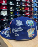 Los Angeles Dodgers Fitted New Era 59FIFTY All Over Blue Cap Hat - THE 4TH QUARTER