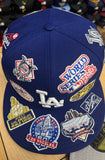 Los Angeles Dodgers Fitted New Era 59FIFTY All Over Blue Cap Hat - THE 4TH QUARTER