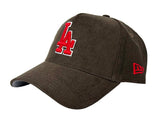 Los Angeles Dodgers Snapback 9Forty New Era A-Frame 1984 Olympic Brown Corduroy Hat Cap