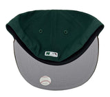 Los Angeles Dodgers Kids Fitted 59Fifty New Era Dark Green Brown Cap Hat Grey UV