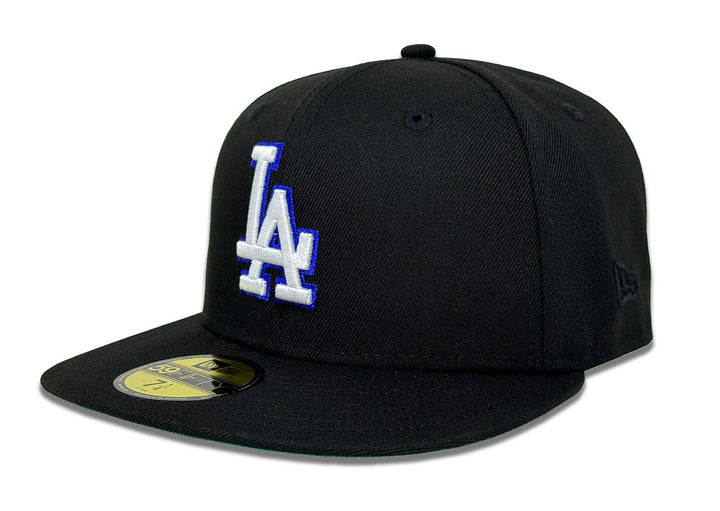 Los Angeles Dodgers Fitted New Era 59Fifty 1984 Olympic Black Cap Hat Green UV - THE 4TH QUARTER
