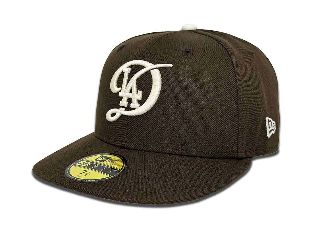 Los Angeles Dodgers Fitted New Era 59Fifty 84 Olympic Brown Cap Hat - THE 4TH QUARTER