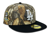 Los Angeles Dodgers New Era 59Fifty 60th Anni Realtree Black Fitted Hat Cap Green UV
